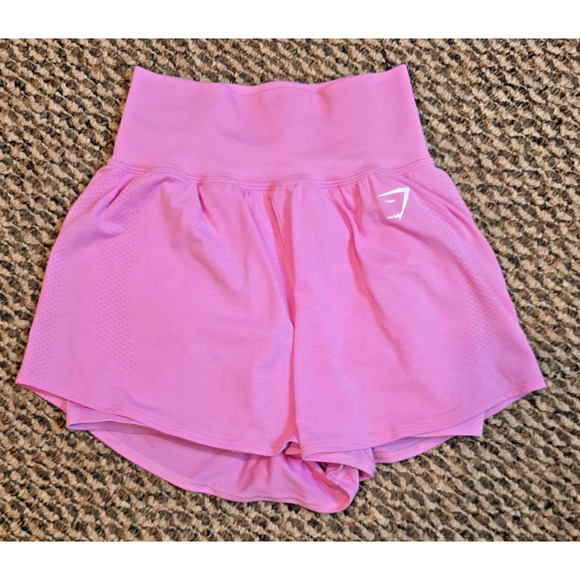 Gymshark Women’s Vital Seamless 2-in-1 Shorts Pink Size S Athletic Workout Gym - Picture 1 of 5